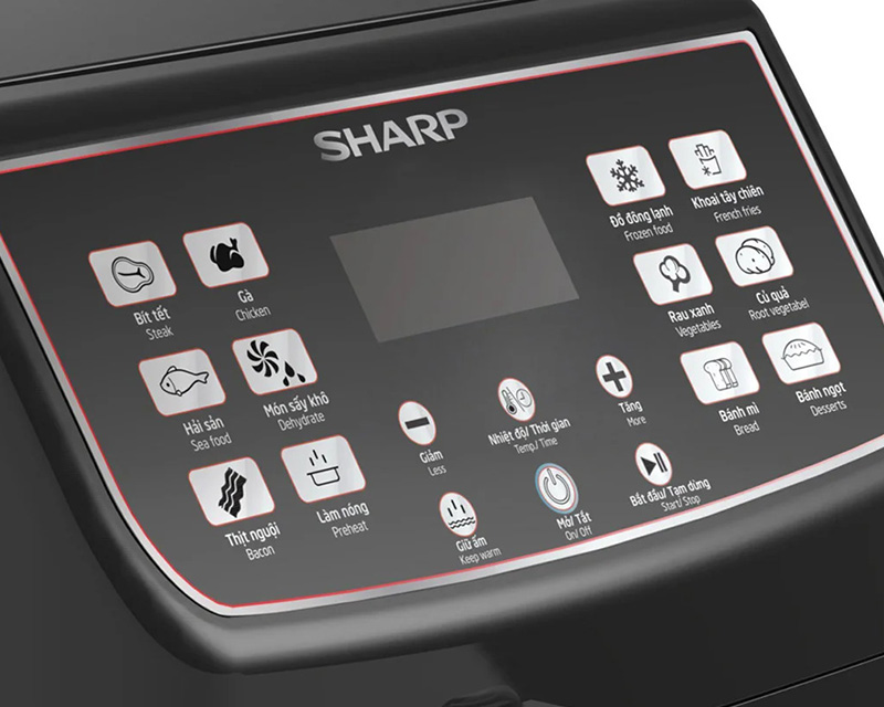 NỒI CHIÊN KHÔNG DẦU SHARP KF-AF55EV-BK