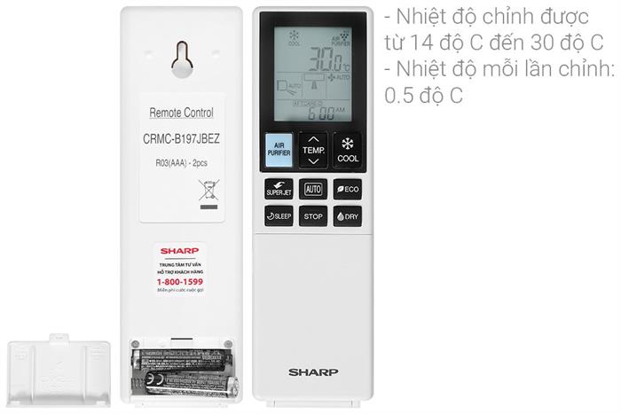 MÁY LẠNH SHARP AH-XP13DPW