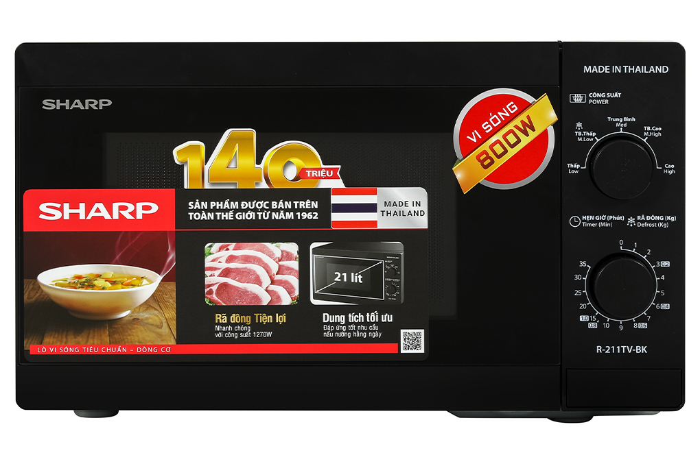 Lò vi sóng Sharp R-211TV-BK